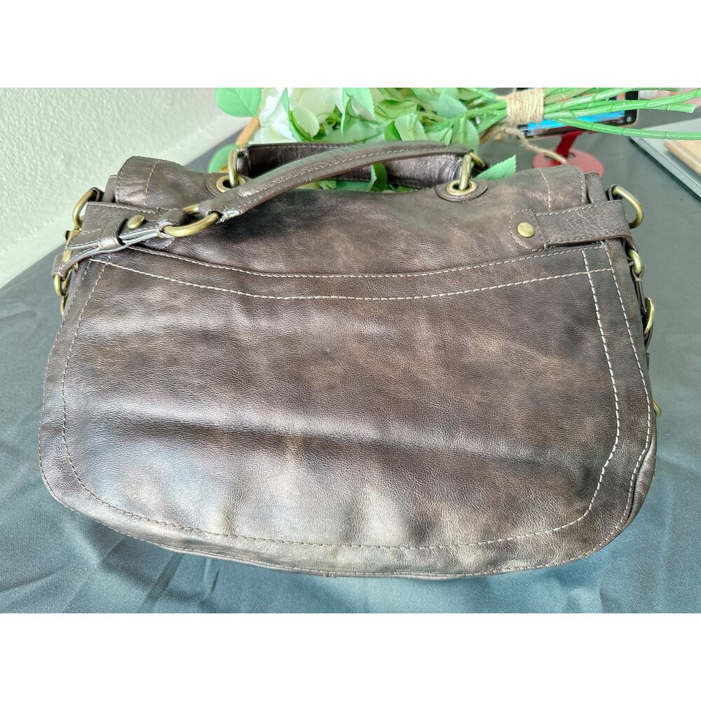 Coach Vintage Legacy Metallic Bronze Leather Pocket Tote Bag 12655 - Picture 5 of 15